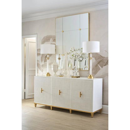 Architectural Obelisk by Chelsea House in clear, antique. Made from cast crystal in a transitional style.