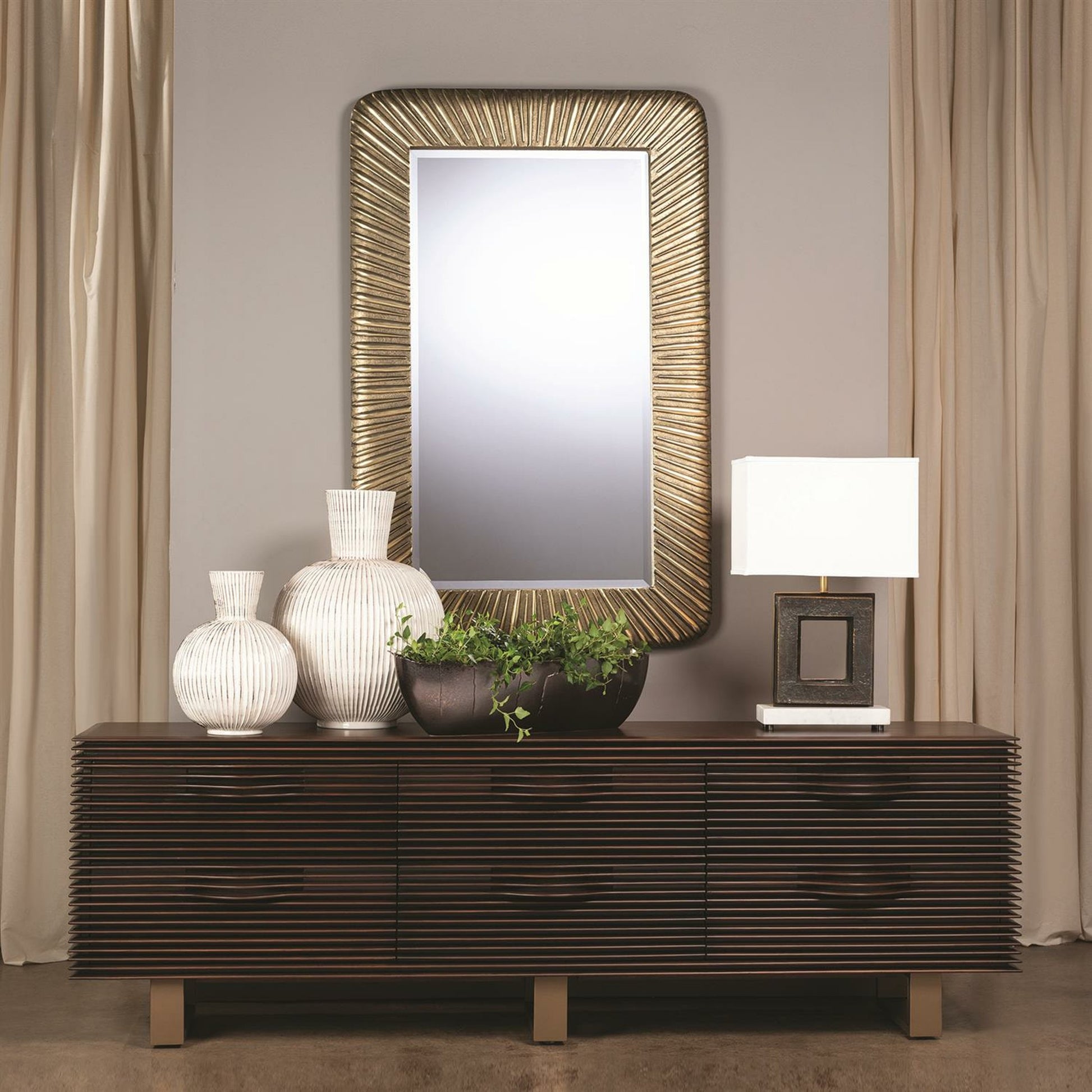 Oslo Long Chest by Global Views. Made from iron in a modern style.