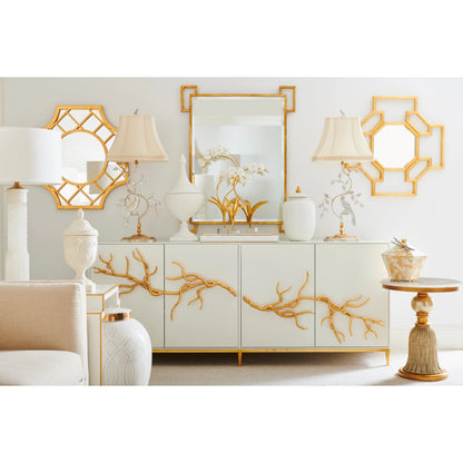 Tray by Chelsea House in hand decorated, gold accents. Made from decorated wood in a transitional style.