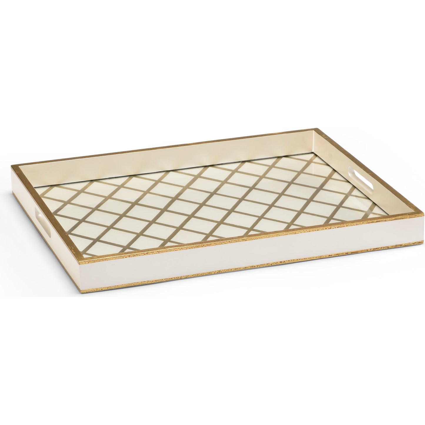 001 SR-384121 | Primary Silo | Tray by Chelsea House in hand decorated, gold accents. Made from decorated wood in a transitional style.