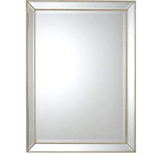 Olivia Mirror by Chelsea House in gold, beveled. Made from beceled mirrors in a traditional style.