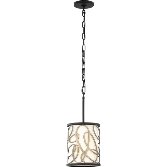 Scribble Mini Pendant by Varaluz in matte black/artifact. Made from unique in a modern style.