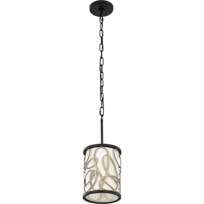 Scribble Mini Pendant by Varaluz in matte black/artifact. Made from unique in a modern style.