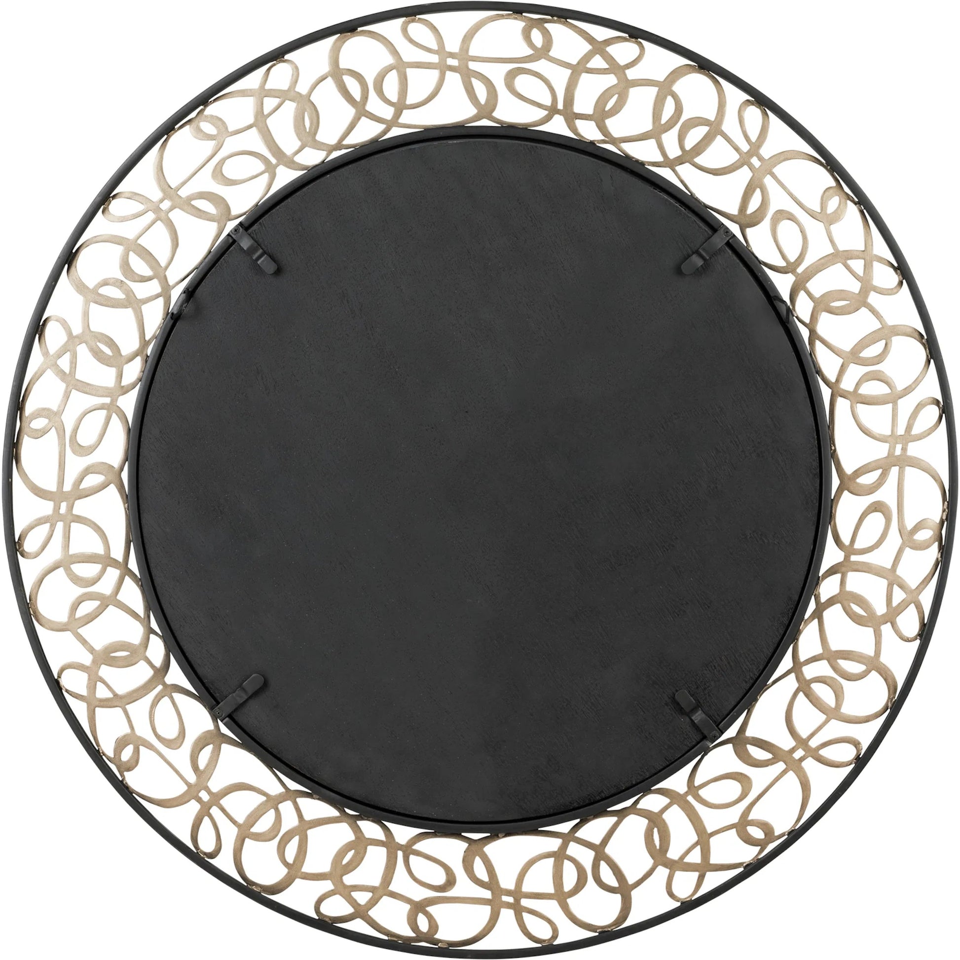 Scribble Wall Mirror by Varaluz in matte black, artifact. Made from unique in a modern style.