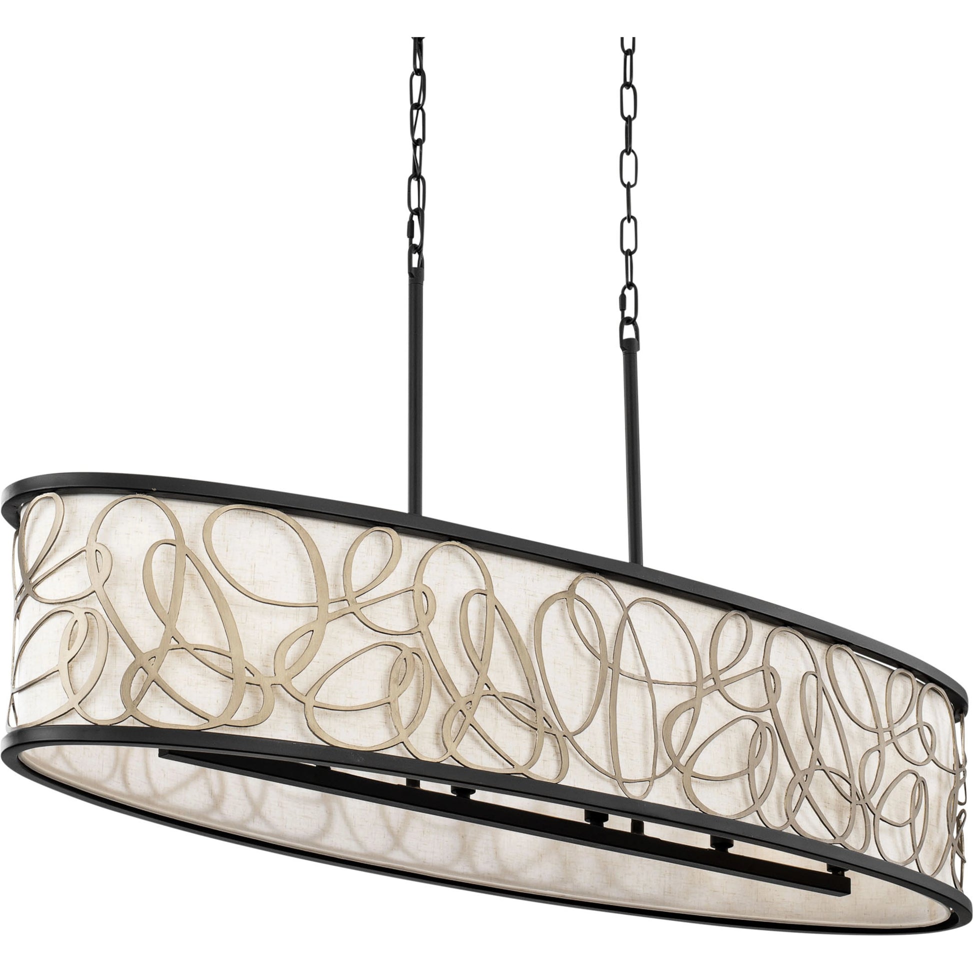 Scribble Linear Pendant by Varaluz in matte black/artifact. Made from unique in a modern style.