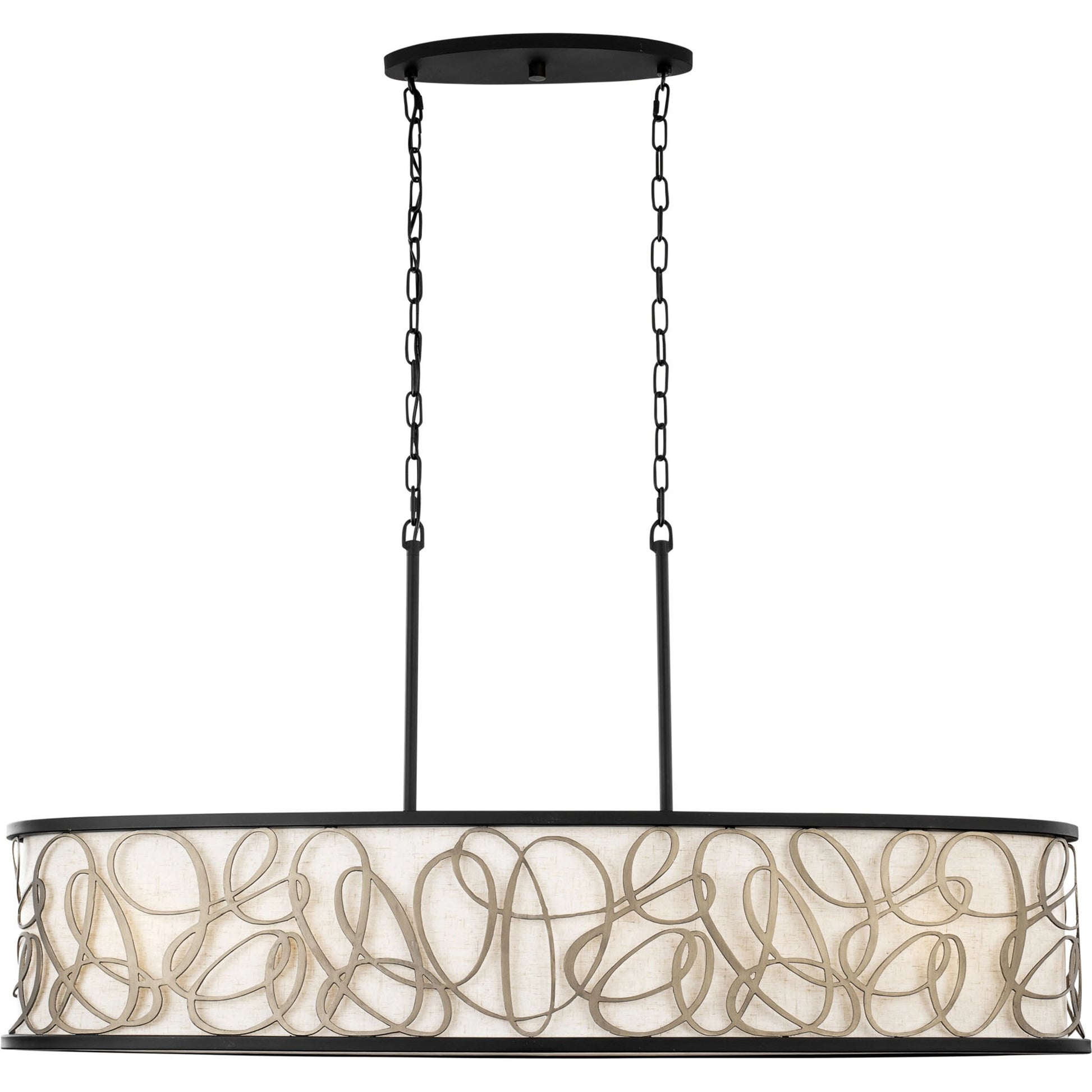 Scribble Linear Pendant by Varaluz in matte black/artifact. Made from unique in a modern style.