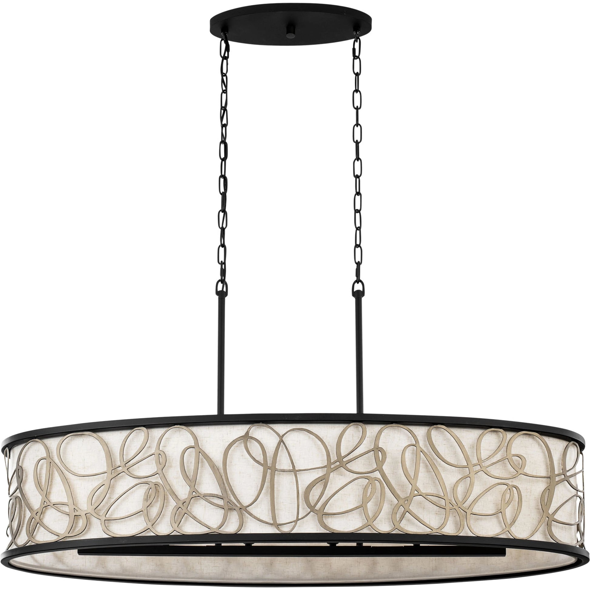 Scribble Linear Pendant by Varaluz in matte black/artifact. Made from unique in a modern style.