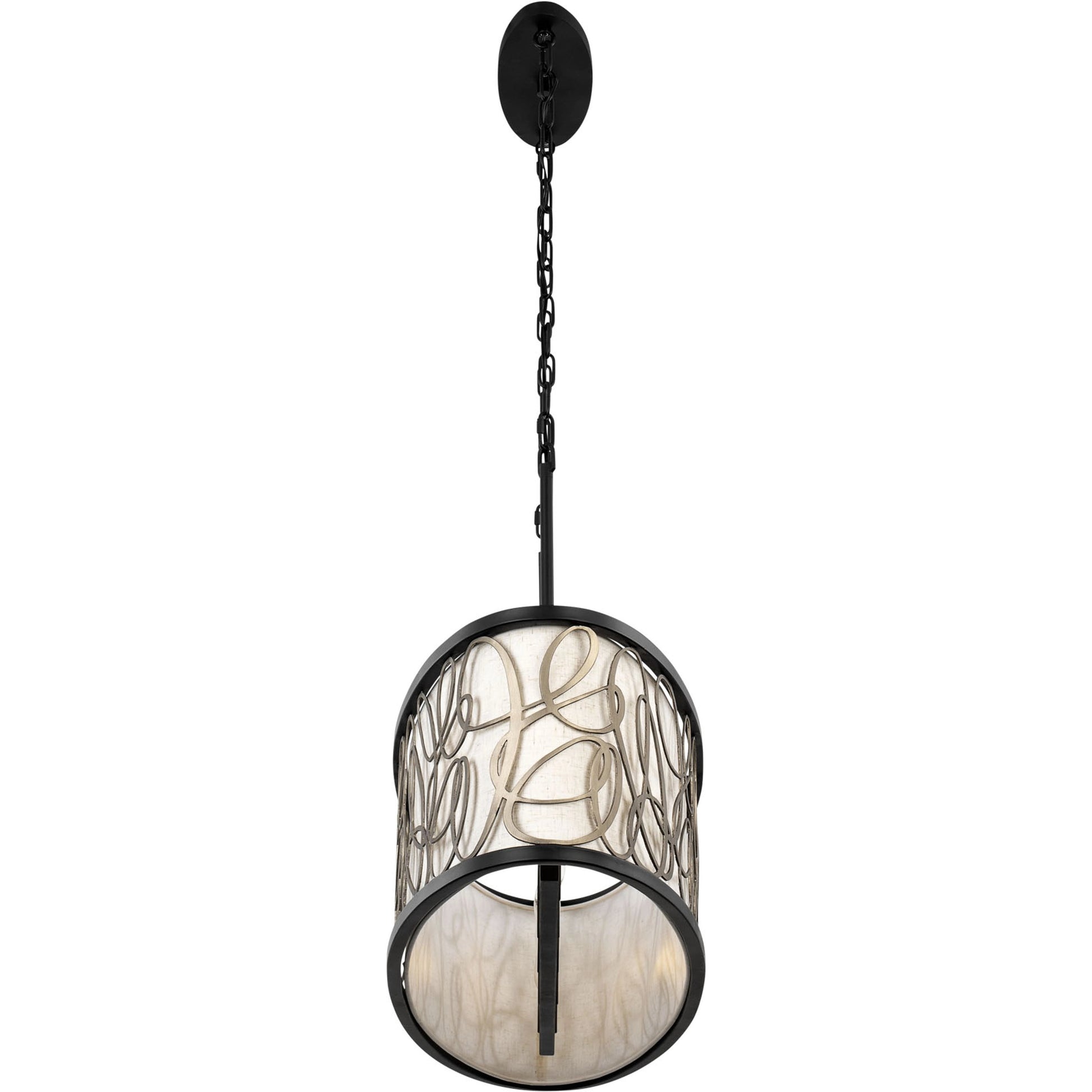 Scribble Linear Pendant by Varaluz in matte black/artifact. Made from unique in a modern style.