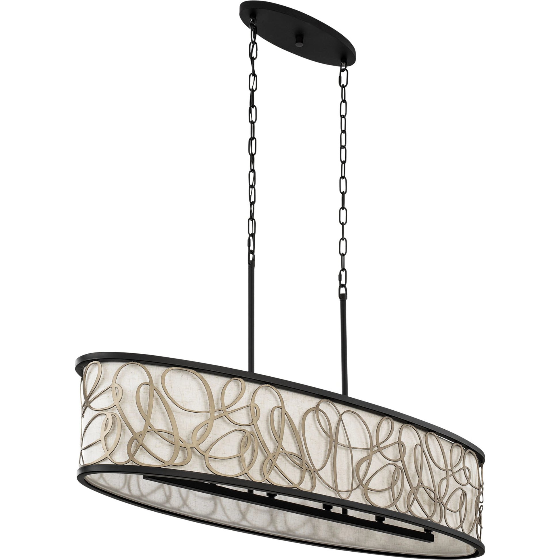 Scribble Linear Pendant by Varaluz in matte black/artifact. Made from unique in a modern style.