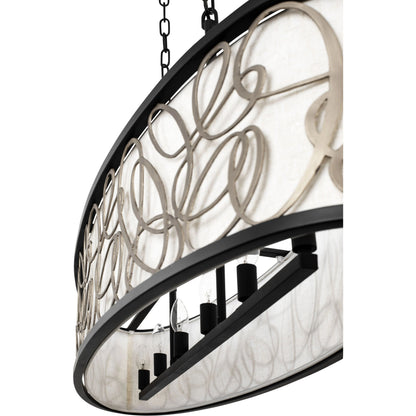 Scribble Linear Pendant by Varaluz in matte black/artifact. Made from unique in a modern style.
