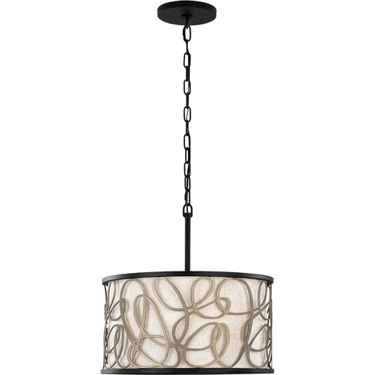 Scribble Convertible Pendant by Varaluz in matte black/artifact. Made from unique in a modern style.