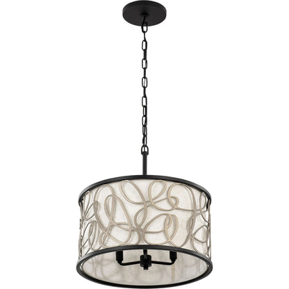 Scribble Convertible Pendant by Varaluz in matte black/artifact. Made from unique in a modern style.