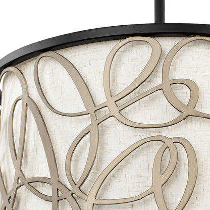 Scribble Convertible Pendant by Varaluz in matte black/artifact. Made from unique in a modern style.