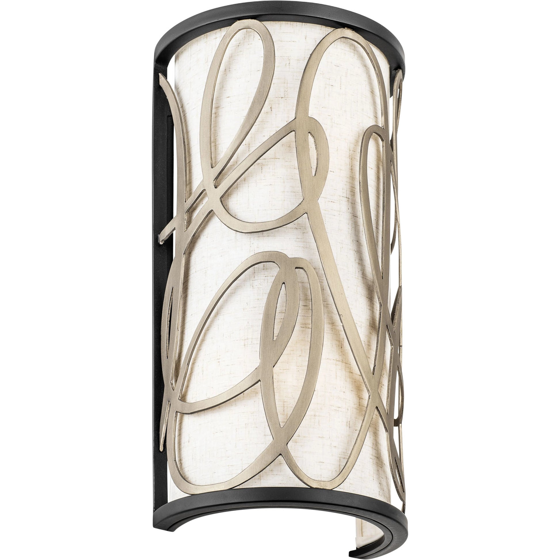 Scribble Sconce by Varaluz in matte black/artifact. Made from unique in a modern style.