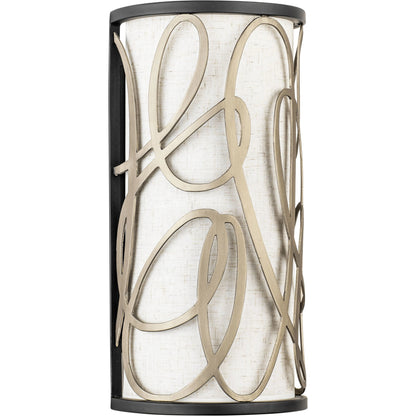 Scribble Sconce by Varaluz in matte black/artifact. Made from unique in a modern style.