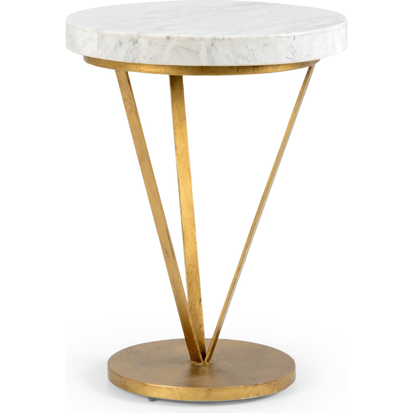 001 SR-384134 | Primary Silo | Trifold Table by Chelsea House in gold, natural white. Made from unique in a modern style.