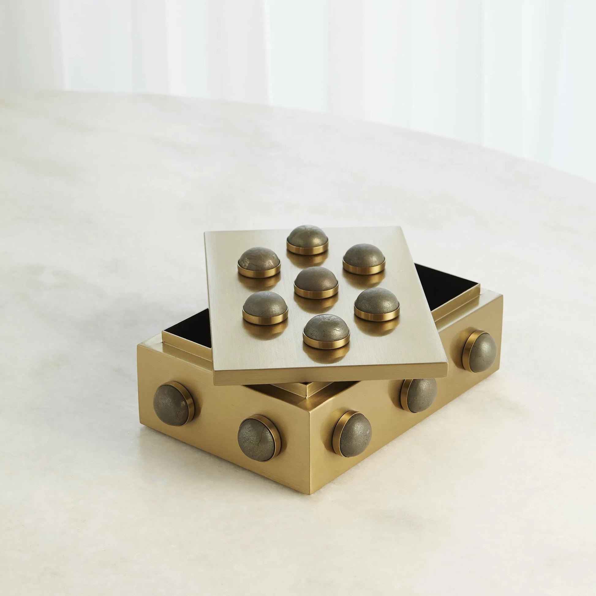 Pandora Pyrite Box by Global Views. Made from stainless steel, pandora pyrite in a eclectic & global style.