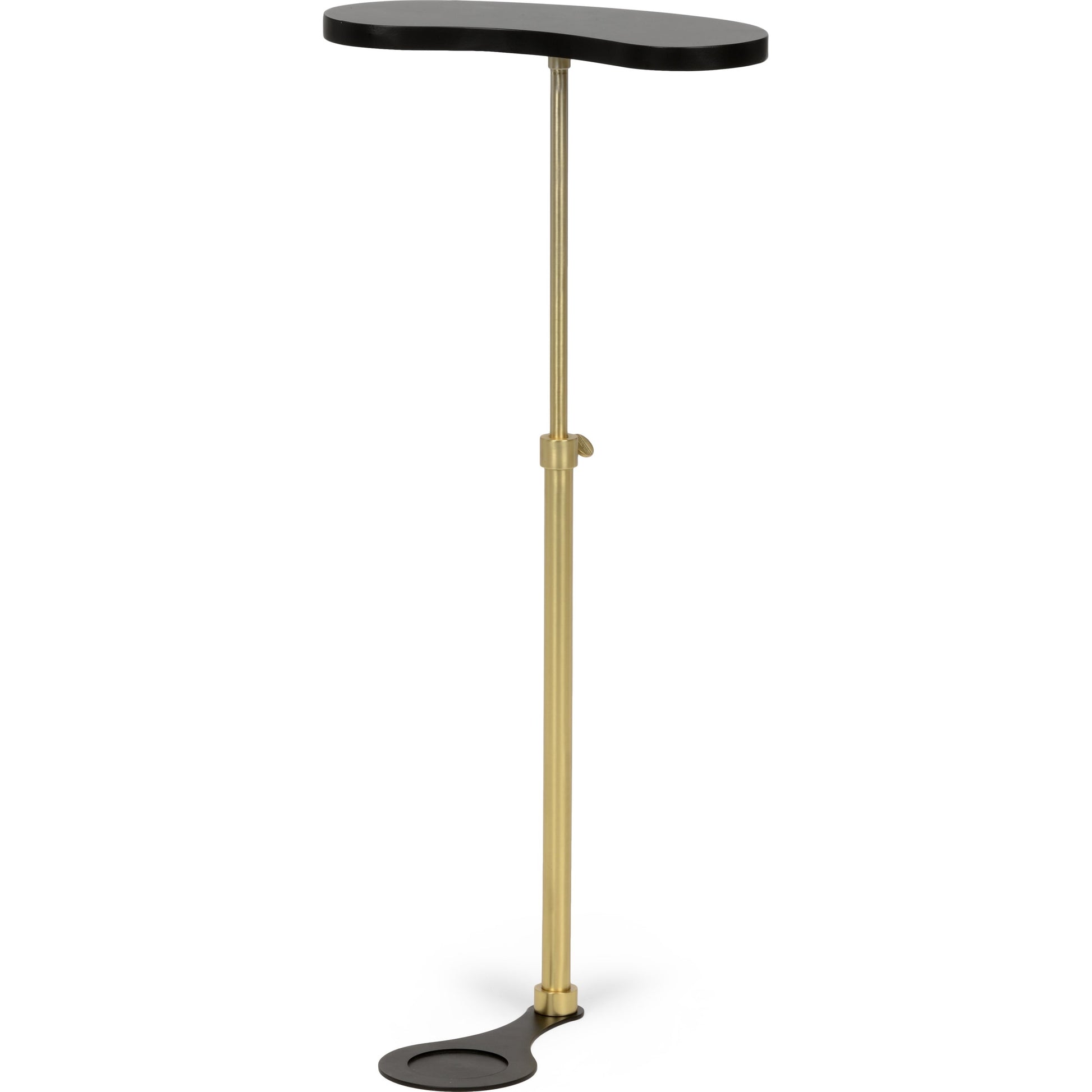 Drink Table by Chelsea House in black, antique brass. Made from antique brass finish in a modern style.