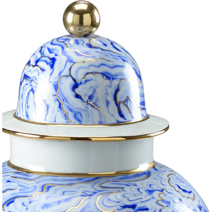 Marbelized Covered Urn by Chelsea House. Made from unique in a eclectic & global style.