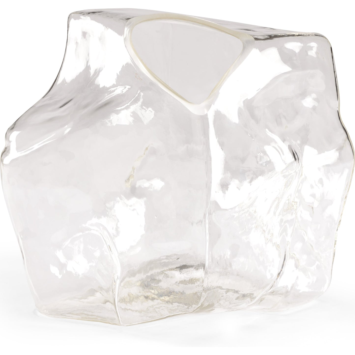 001 SR-381911 | Primary Silo | Ashley Glass Accent by Chelsea House in clear. Made from free form vase in a modern style.
