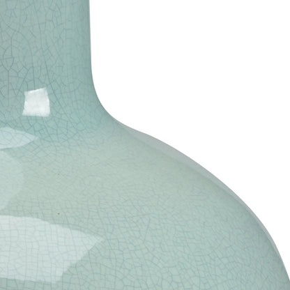 Wicker Vase by Chelsea House in porcelain. Made from celadon glaze in a modern style.