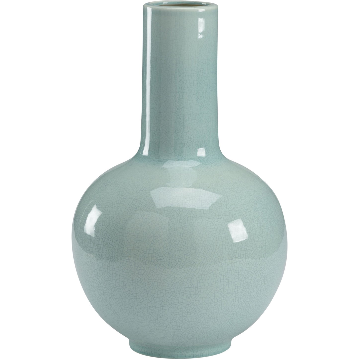 001 SR-384296 | Primary Silo | Wicker Vase by Chelsea House in porcelain. Made from celadon glaze in a modern style.