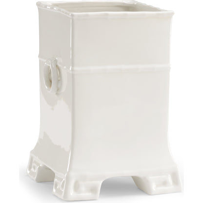 Greek Key Vase by Chelsea House in off white glaze. Made from off white glaze in a eclectic & global style.