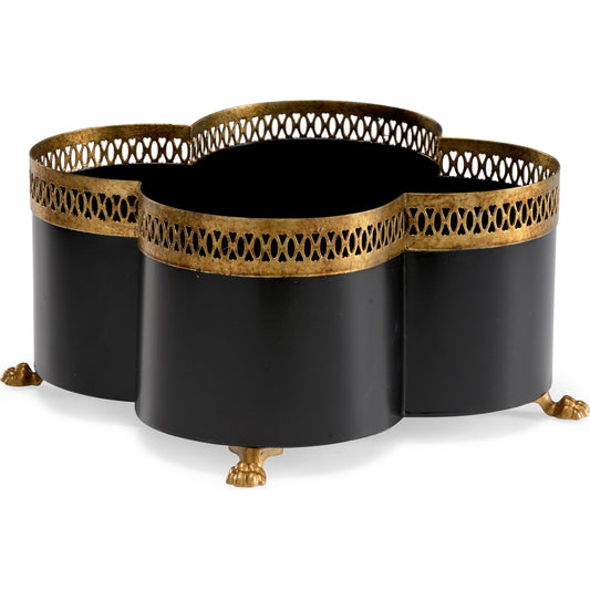 Tracery Cachepot by Chelsea House. Made from unique in a traditional style.
