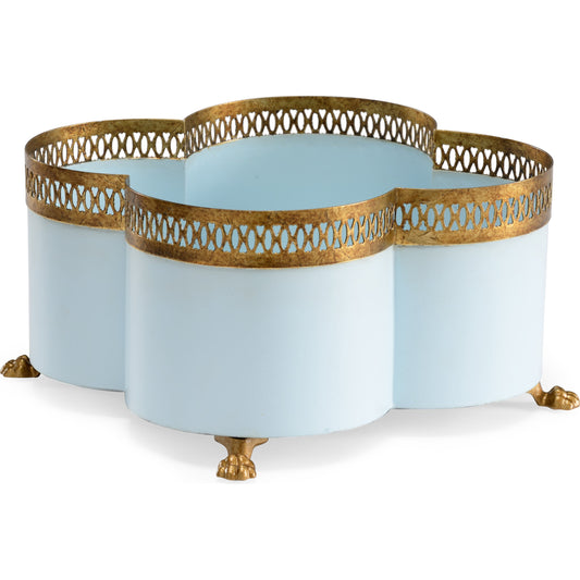 Tracery Cachepot by Chelsea House. Made from unique in a traditional style.