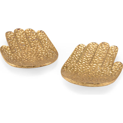 Hands (Set of 2) by Chelsea House in antique silver. Made from antique silver finish in a eclectic & global style.