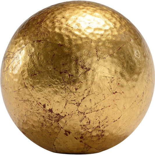 Hammered Ball by Chelsea House in gold leaf. Made from gold leaf finish in a eclectic & global style.