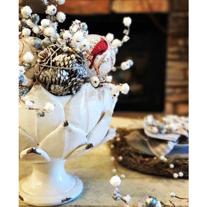 Leaf Vase by Chelsea House. Made from porcelain in a traditional style.