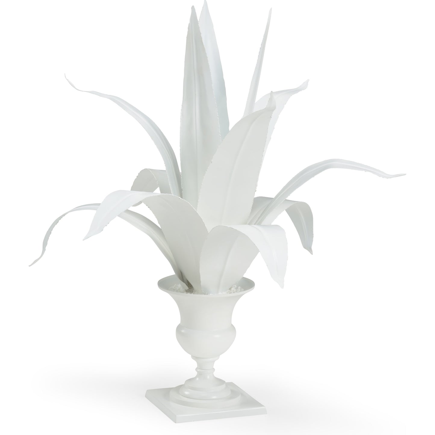 002 SR-383200 | Primary Silo | Lyon Tole Flower by Chelsea House in white. Made from tin in a transitional style.