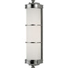 Polished Nickel / 3.25" x 15", White