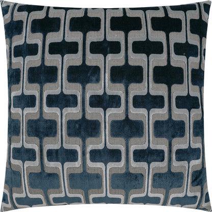 Uffizzi Throw Pillow by DV Kap Home in carbon. Made from 29% polyester, 71% spun viscose in a modern style.