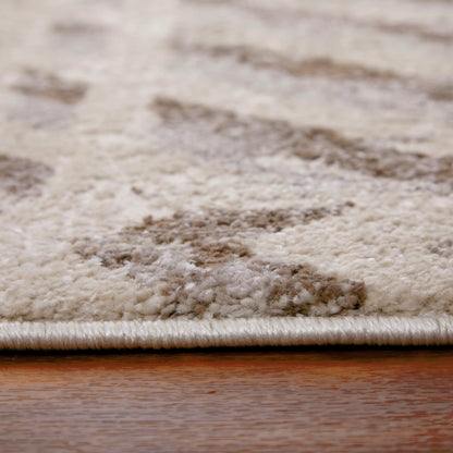 Vancouver Geometric Rug - VNR39NQF by Feizy in ivory, tan, brown. Made from polypropylene, polyester in a unique style.