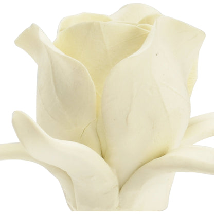 Rose on Stand by Chelsea House. Made from porcelain in a transitional style.