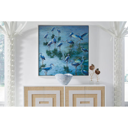 Ammonoidea by Chelsea House in natural, antique gold leaf, clear. Made from fossil in a coastal style.