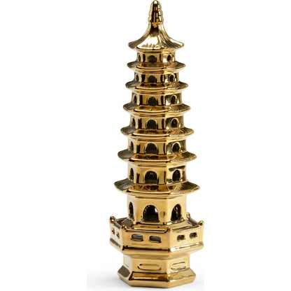 Slim Pagoda by Chelsea House in cobalt, off white glaze. Made from ceramic in a eclectic & global style.