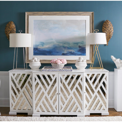 Tidewater Chest by Chelsea House in white, antique. Made from wood in a modern style.