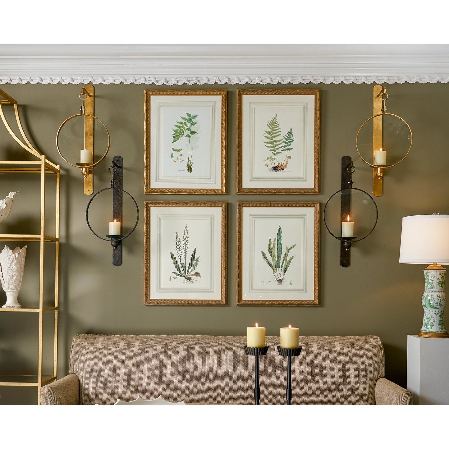 020 SR-383130 | Lifestyle | Leggit Candle Sconce by Chelsea House. Made from unique in a modern style.