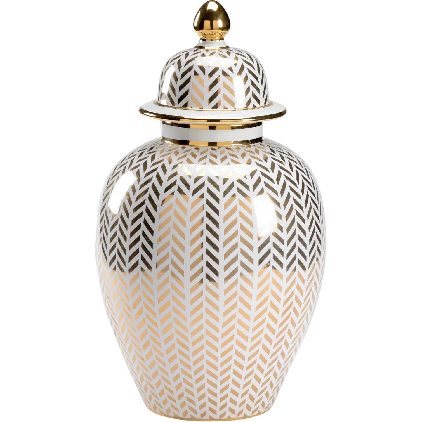 001 SR-382947 | Primary Silo | Herringbone Covered Urn by Chelsea House. Made from unique in a transitional style.