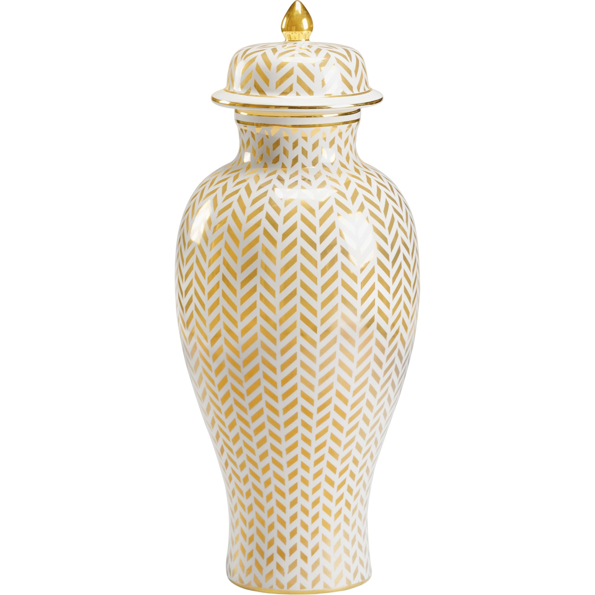 Herringbone Covered Urn by Chelsea House. Made from unique in a transitional style.