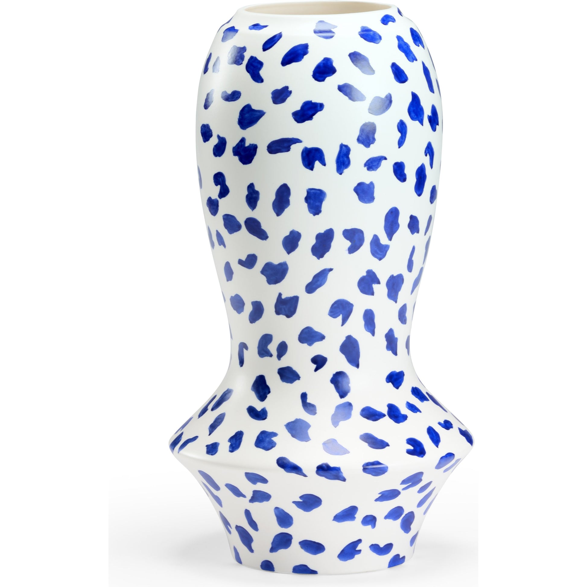 Osaka Vase by Chelsea House in matte white glaze. Made from ceramic in a modern style.