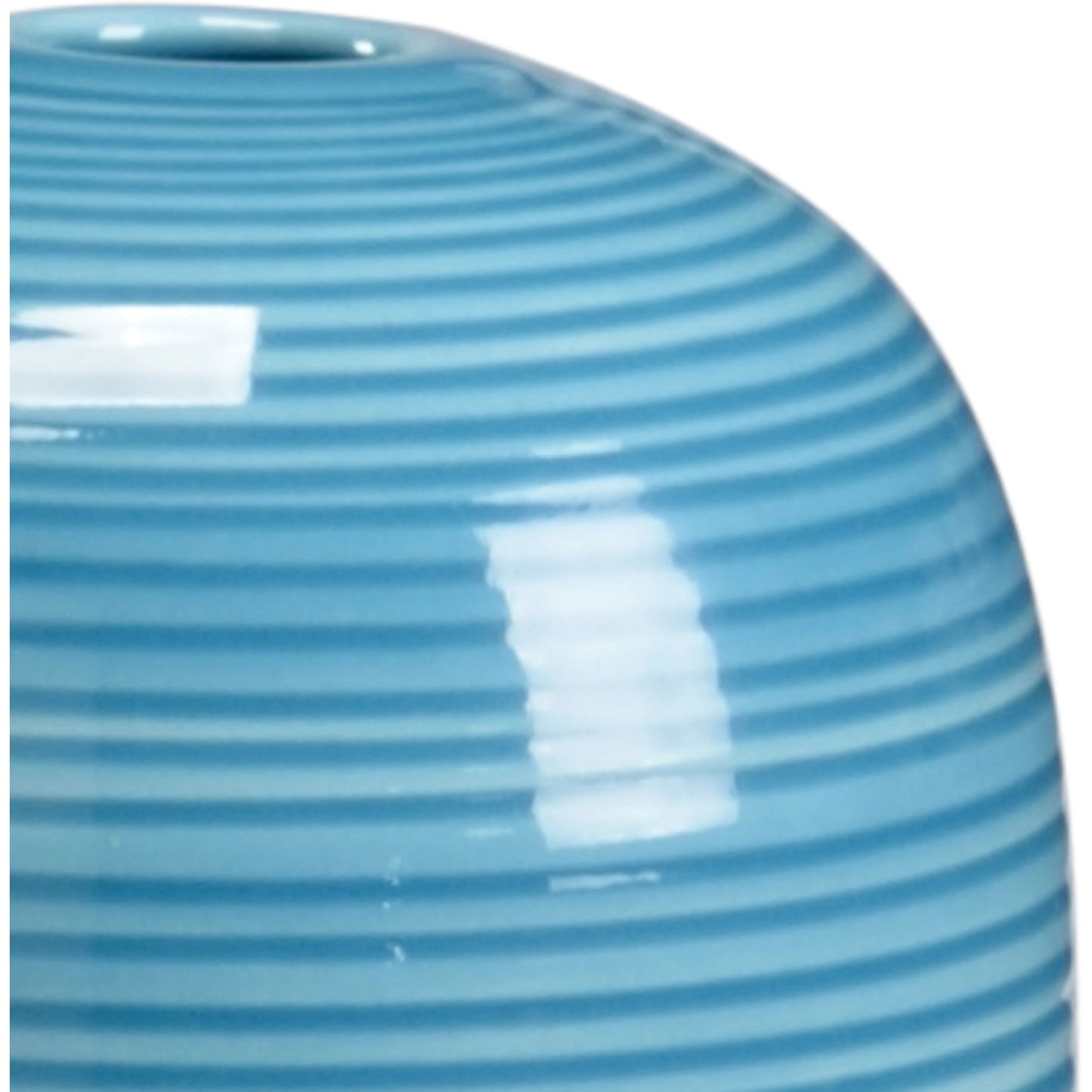 002 SR-383137 | Closeup | Leon Vase Set by Chelsea House in ocean blue glaze. Made from ceramic in a modern style.