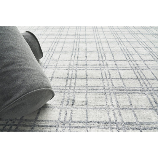 Fairbanks Rug - White, Light Silver, Gray by Exquisite Rugs in white/light silver/gray. Made from unique in a unique style.