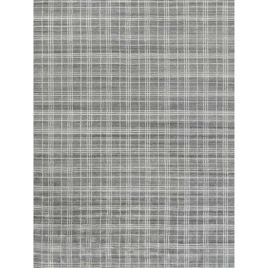 Fairbanks 3836 Rug by Exquisite Rugs in silver, white. Made from bamboo silk in a unique style.