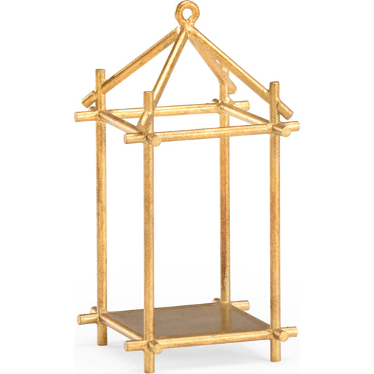 Baton Hurricane by Chelsea House in antique gold leaf. Made from iron in a eclectic & global style.