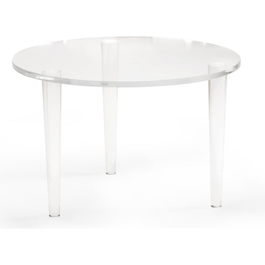 Round Acrylic Coffee Table by Chelsea House in clear. Made from acrylic in a modern style.