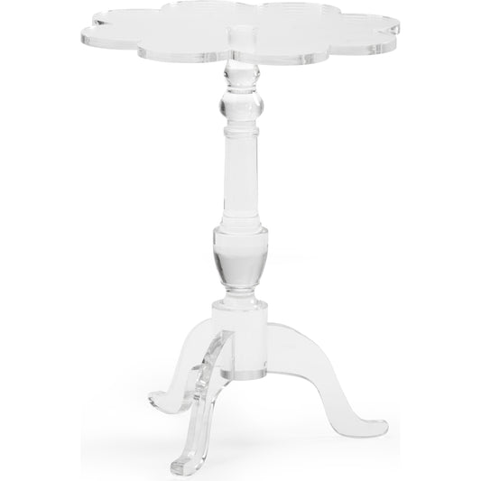 Mount Pleasant Side Table by Chelsea House in clear. Made from acrylic in a transitional style.